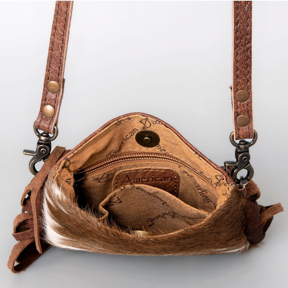 American Darling Cross Body Hair On Genuine Leather Women Bag Western Handbag Purse