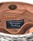 American Darling Cross Body Hair On Genuine Leather Women Bag Western Handbag Purse