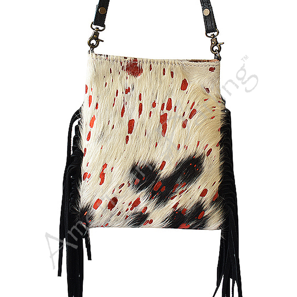 American Darling Cross Body Hair On Genuine Leather Women Bag Western Handbag Purse