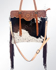 American Darling Cross Body Hand Tooled Hair On Genuine Leather Women Bag Western Handbag Purse