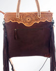 American Darling Cross Body Hand Tooled Hair On Genuine Leather Women Bag Western Handbag Purse