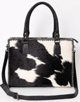 American Darling Briefcase Hair-On Genuine Leather Women Bag Western Handbag Purse