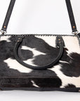 American Darling Briefcase Hair-On Genuine Leather Women Bag Western Handbag Purse