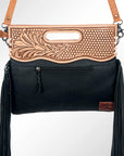 American Darling Clutch Hand Tooled Hair On Genuine Leather Women Bag Western Handbag Purse