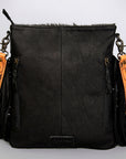 American Darling ADBGS192BKW Messenger Hair On Genuine Leather Women Bag Western Handbag Purse