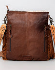 ADBGS192BRW American Darling Hair On Genuine Leather Women Bag Western Handbag Purse