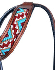 Hilason Western Horse One Ear Headstall Bridle American Leather Aztec