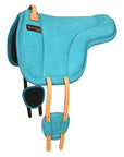 Hilason Horse Bareback Saddle Pad Anti Slip Base Suede Leather Brown