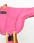 Hilason Horse Bareback Saddle Pad Anti Slip Base Suede Leather Brown