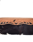 American Darling Small Crossbody Hand Tooled Hair On Genuine Leather Women Bag Western Handbag Purse