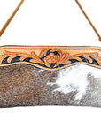 American Darling Small Crossbody Hand Tooled Hair On Genuine Leather Women Bag Western Handbag Purse