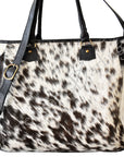 American Darling ADBG201BKW Tote Hair On Genuine Leather Women Bag Western Handbag Purse