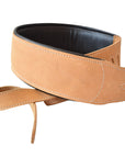 Leather Guitar Bass Strap 3.25 In Padded By Great American – Hilason