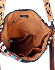 American Darling Large Crossbody Hand Tooled Saddle Blanket Genuine Leather Women Bag Western Handbag Purse