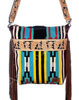American Darling Large Crossbody Hand Tooled Saddle Blanket Genuine Leather Women Bag Western Handbag Purse