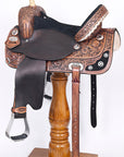 Hilason Western Horse Treeless Saddle American Leather Trail Barrel Tack