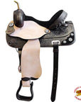 Hilason Western Horse Treeless Trail Barrel American Leather Saddle Tack