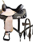 Hilason Western Horse Treeless Trail Barrel American Leather Saddle Tack