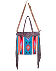 American Darling ADBG219 Crossbody Hand Tooled Saddle Blanket Genuine Leather Women Bag Western Handbag Purse
