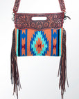 American Darling Cross Body Saddle Blanket Genuine Leather Western Women Bag |Handbag Purse Crossbody for Cute
