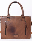 American Darling Briefcase Hand Tooled Saddle Blanket Genuine Leather women bag western handbag purse