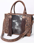 American Darling Briefcase Hand Tooled Saddle Blanket Genuine Leather women bag western handbag purse