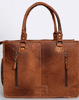 American Darling Briefcase Hand Tooled Saddle Blanket Genuine Leather women bag western handbag purse