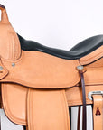 HILASON Western Horse Saddle American Leather Flex Tree Trail & Pleasure Oiled Tan