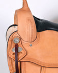 HILASON Western Horse Saddle American Leather Flex Tree Trail & Pleasure Oiled Tan