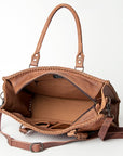 American Darling Briefcase Hand Tooled Genuine Leather Women Bag Western Handbag Purse