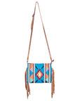 American Darling Cross Body Saddle Blanket Genuine Leather Women Bag Western Handbag Purse