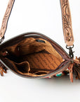 American Darling ADBG243 Clutch Hand Tooled Saddle Blanket Genuine Leather Women Bag Western Handbag Purse