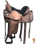 Western Horse Treeless Saddle American Leather Trail Pleasure Tack