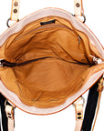American Darling Tote Hand Tooled Hair On Genuine Leather Women Bag Western Handbag Purse