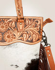 American Darling Cross Body I Hand Tooled Hair-On Genuine Leather Women Bag Western Handbag Purse