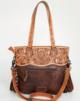 American Darling Cross Body I Hand Tooled Hair-On Genuine Leather Women Bag Western Handbag Purse