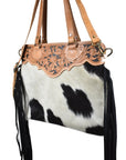 American Darling Cross Body I Hand Tooled Hair-On Genuine Leather Women Bag Western Handbag Purse