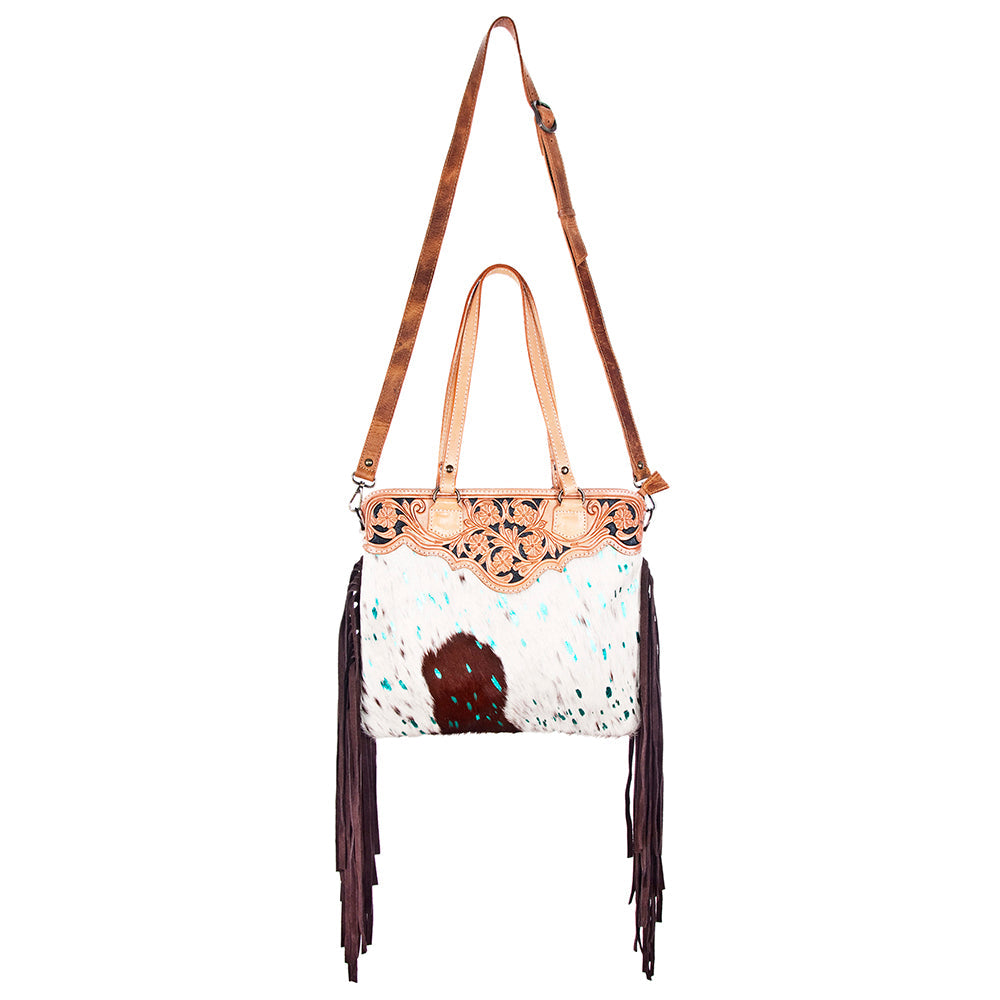American Darling Cross Body I Hand Tooled Hair-On Genuine Leather Women Bag Western Handbag Purse