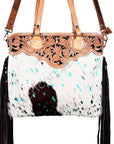 American Darling Cross Body I Hand Tooled Hair-On Genuine Leather Women Bag Western Handbag Purse