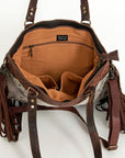 American Darling Cross Body I Hand Tooled Hair-On Genuine Leather Women Bag Western Handbag Purse