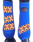 Hilason Horse Medicine Sports Boots Rear Hind Leg Royal Aztec