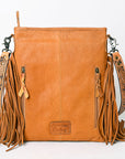 American Darling Messenger Hand Tooled Hair On Genuine Leather Women Bag Western Handbag Purse