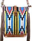 American Darling ADBG270 Large Crossbody Saddle Blanket Genuine Leather Women Bag Western Handbag Purse