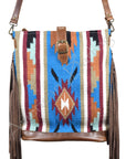 American Darling ADBG278 Large Crossbody Saddle Blanket Genuine Leather Women Bag Western Handbag Purse