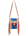 American Darling Cross Body Hand Tooled Saddle Blanket Genuine Leather Women Bag Western Handbag Purse