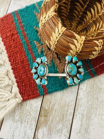 Navajo Turquoise & Sterling Silver Floating Cuff Bracelet