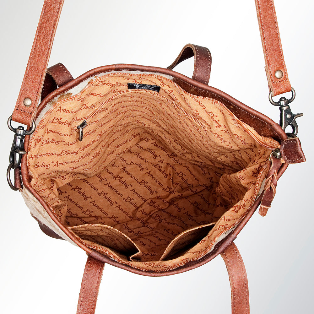 American Darling ADBGS157ACGO Tote Hair-On Genuine Leather Women Bag Western Handbag Purse
