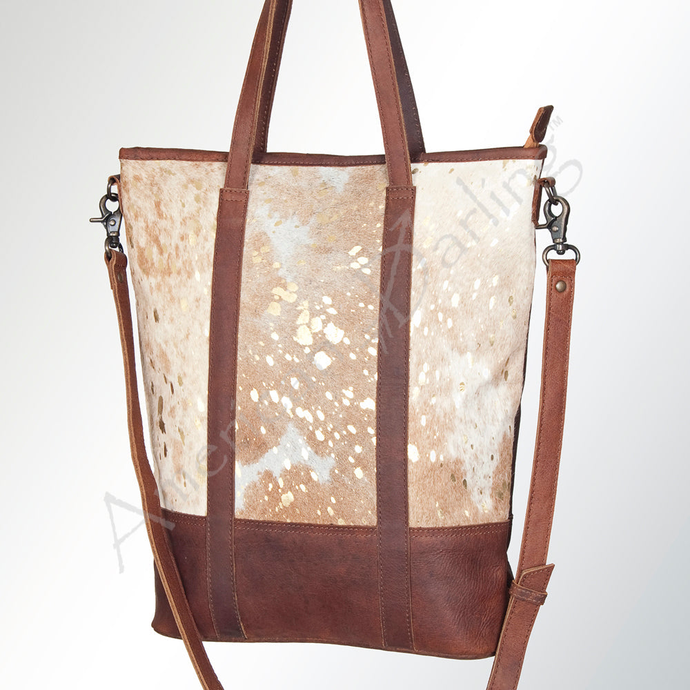 American Darling ADBGS157ACGO Tote Hair-On Genuine Leather Women Bag Western Handbag Purse