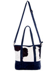 American Darling ADBGS162BKW Tote Hair On Genuine Leather Women Bag Western Handbag Purse
