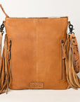 American Darling ADBGS192TAW Messenger Hair On Genuine Leather Women Bag Western Handbag Purse